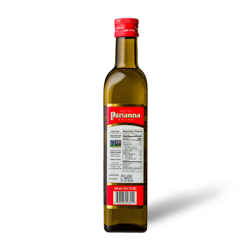 Partanna Extra Virgin Olive Oil, 100% Sicilian Olives, 33.8 oz | 1 Liter