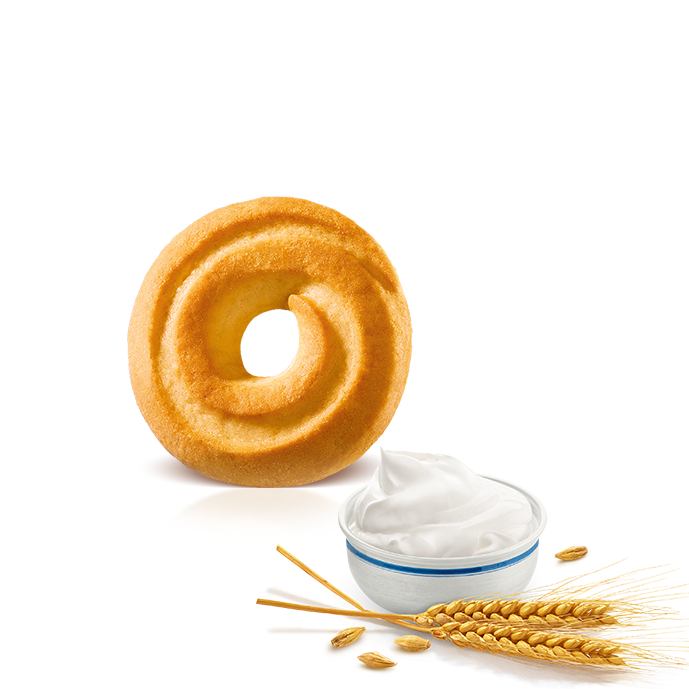 Balocco Ciambelle Biscuits, Cream & Egg Cookies, 12.3 oz | 350g