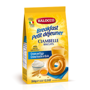 Balocco Ciambelle Biscuits, Cream & Egg Cookies, 12.3 oz | 350g
