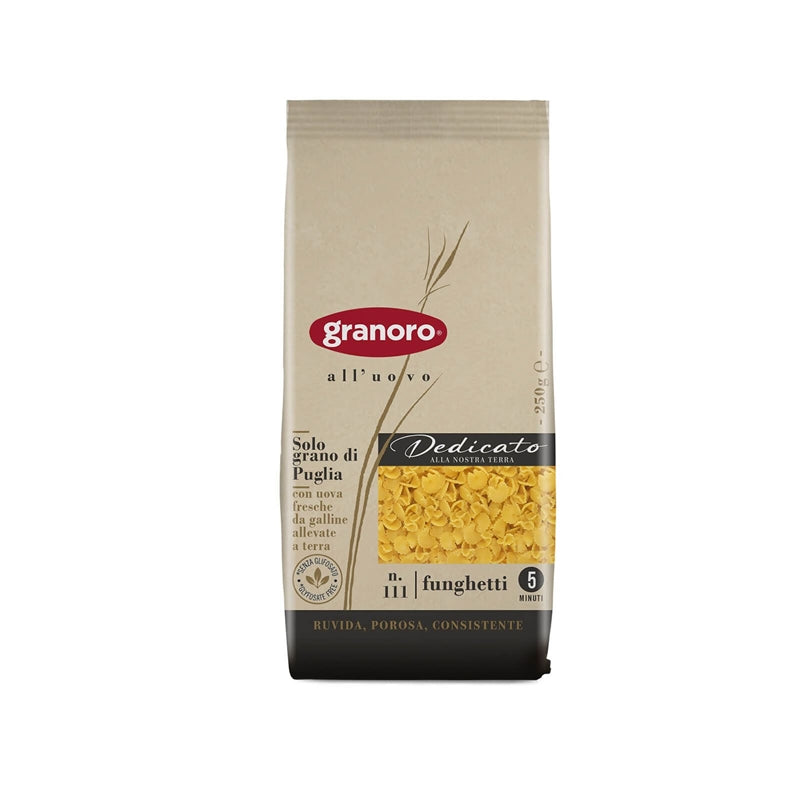 Granoro Dedicato Funghetti Egg Pasta, #111, 8.8 oz | 250g