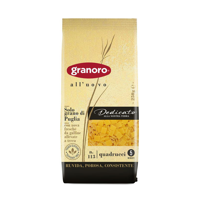 Granoro pasta package on a white background