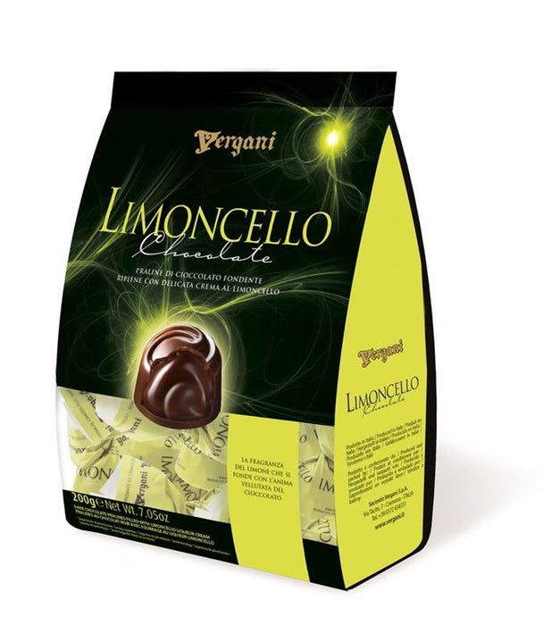 Vergani Dark Chocolate Pralines W/ Limoncello, 7.05 oz