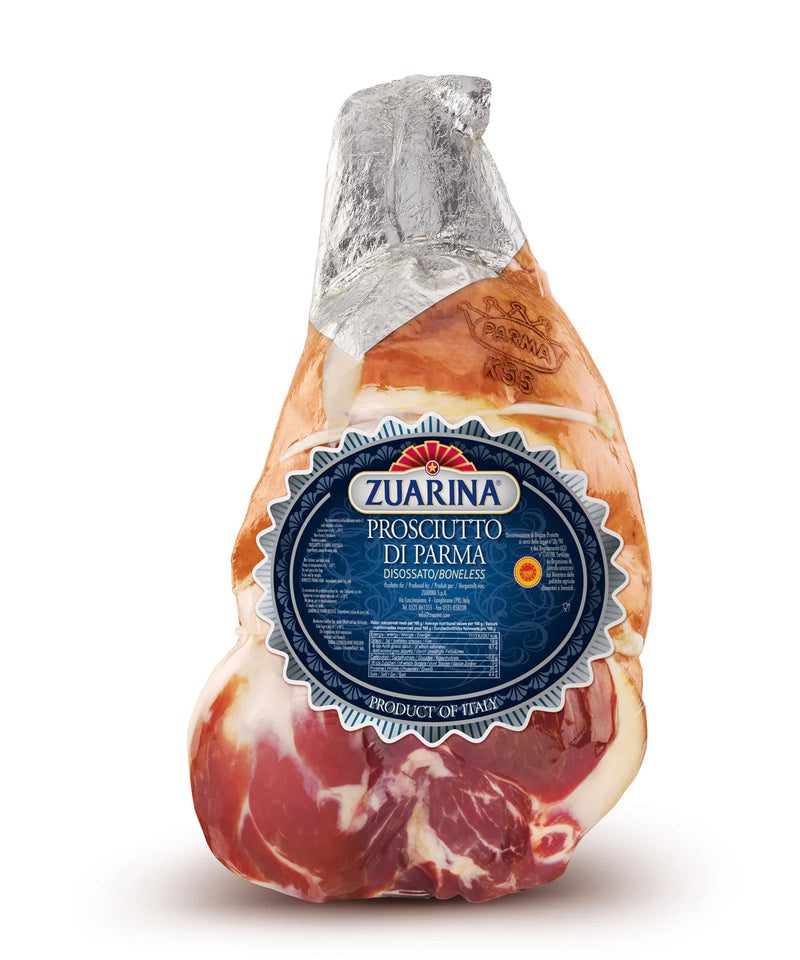 Zuarina 18-20 Months Boneless Prosciutto Di Parma DOP, Approx 16-18 lbs.