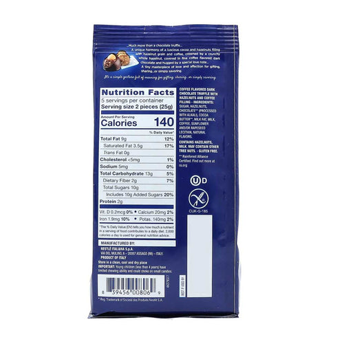 Baci Perugina, Coffee Dark Chocolate Bag, 4.4 oz | 125g