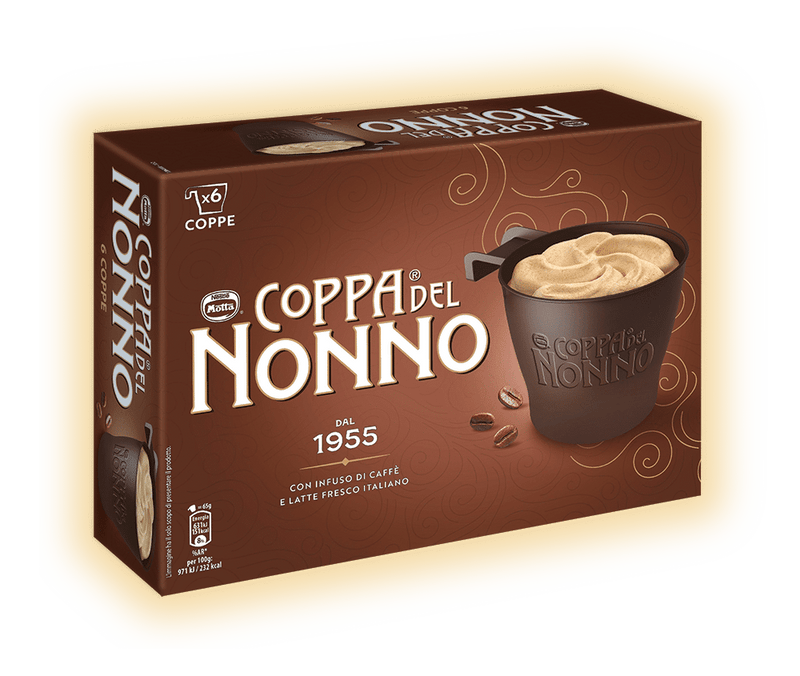 Coppa del Nonno – 6 Pack of Classic Coffee Gelato Cups