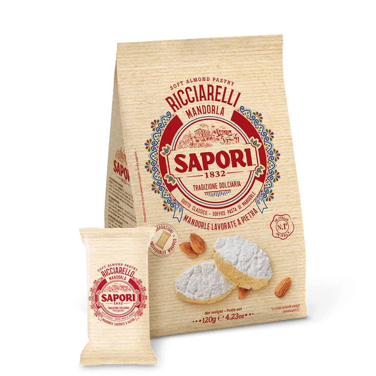 Sapori Almond Ricciarelli, Mandorla, 4.23 oz | 120g