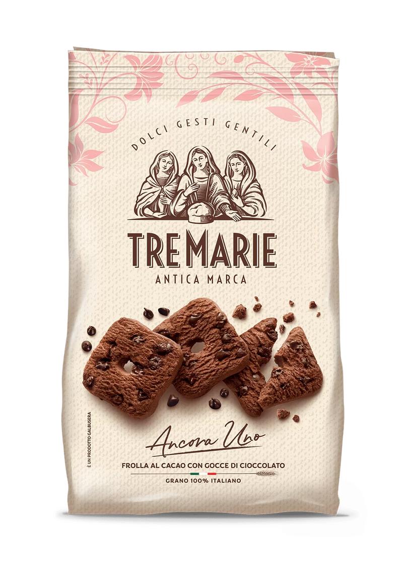 Tre Marie Ancora Uno Cocoa Cookies with Dark Chocolate Chips – 11.1 oz (315g)