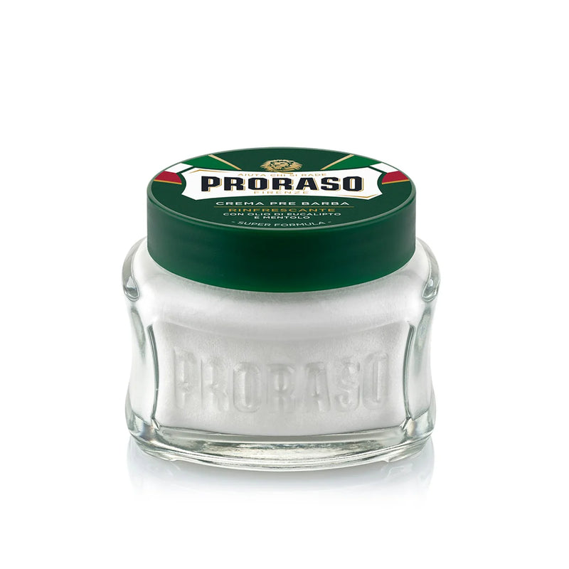 Proraso Pre-Shave Cream, Refreshing and Toning, 3.6 oz | 100 ml