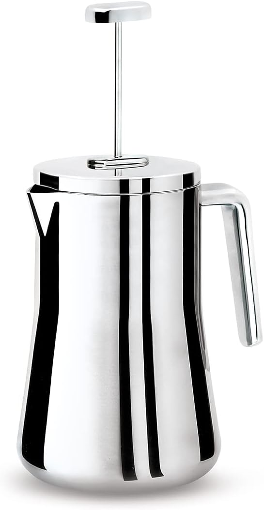 Giannini 3 cup French press/infuser, Thermic with Double Wall Stainless Steel