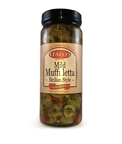 Italo's MILD Muffuletta Sicilian Style Olive Salad, 16 oz | 454g