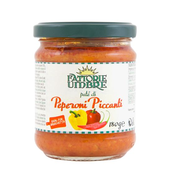 Fattorie Umbre Hot Pepper Pate, 6.3 oz | 180g