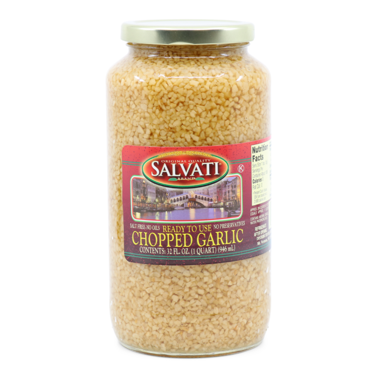 Salvati Chopped Garlic, Ready to use, 32 FL OZ