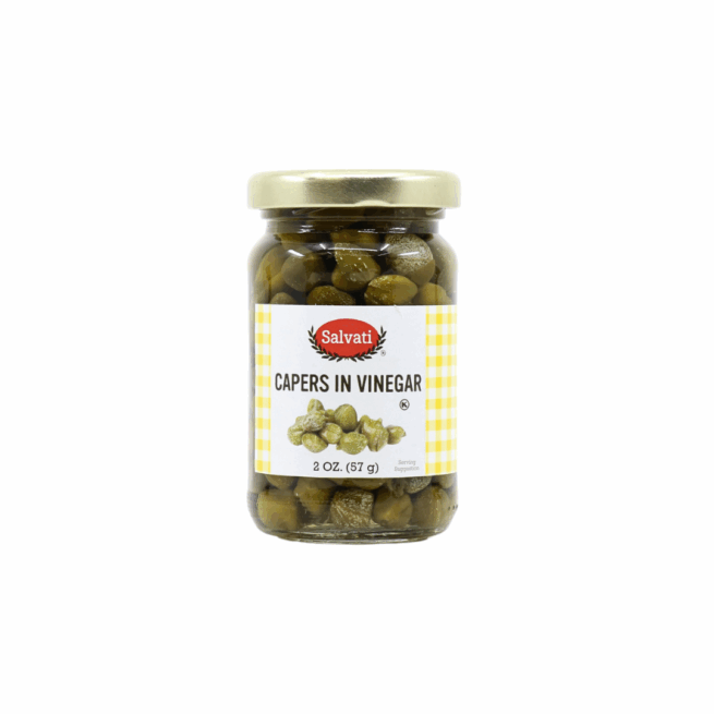 Salvati Capers in Vinegar, 2 oz Jar
