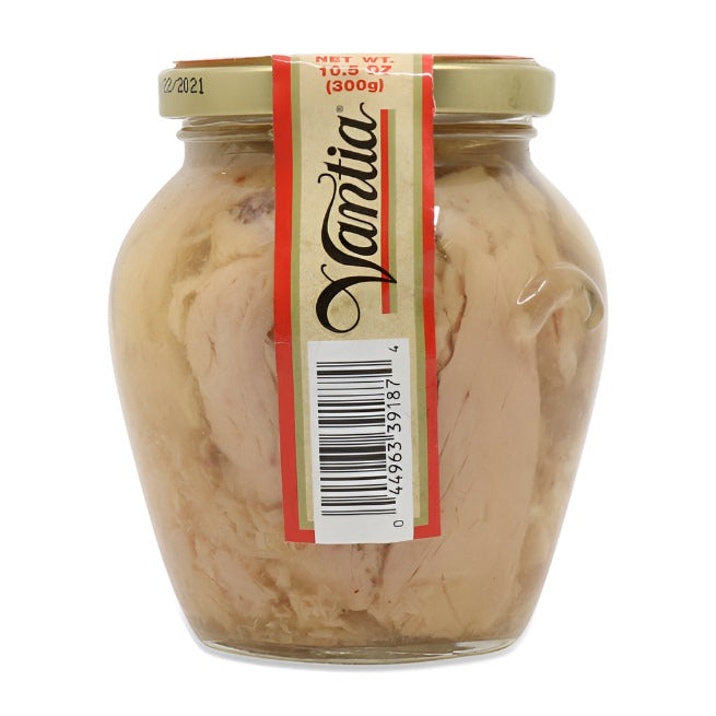Vantia Solid Light Tuna, Yellowfin Fillets in Oil Fancy Jar, 10.5 oz