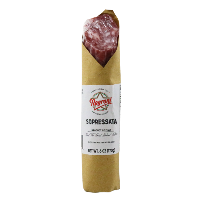Negroni Sopressata, Product of Italy, (Refrigerate After Opening), 6 oz | 170g