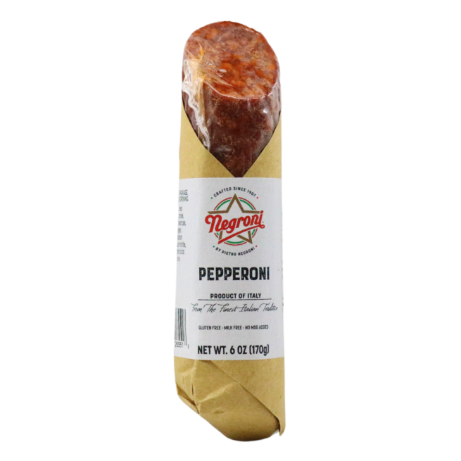 Negroni Pepperoni, Product of Italy, (Refrigerate After Opening), 6 oz | 170g