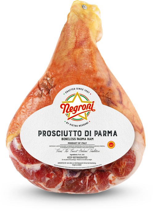 Negroni Prosciutto Di Parma PDO, Aged 24 months, Approx. 16 lb