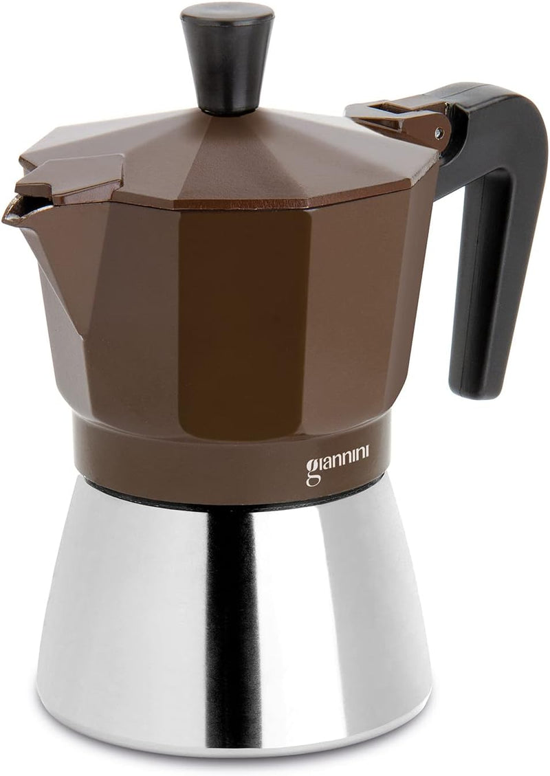 Giannini Nina, Aluminum Stove Top Espresso Coffee Maker, Suitable for Induction