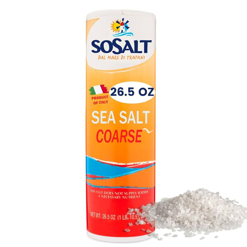 Sosalt Sicilian Sea Salt Coarse Tube, 26.5 oz | 750g