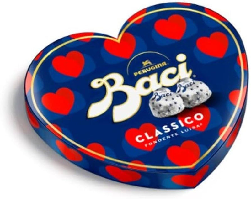 Baci Perugina Heart Box – Classic Original Dark Chocolate, Valentine’s Day Collection, 3.5 oz | 100g