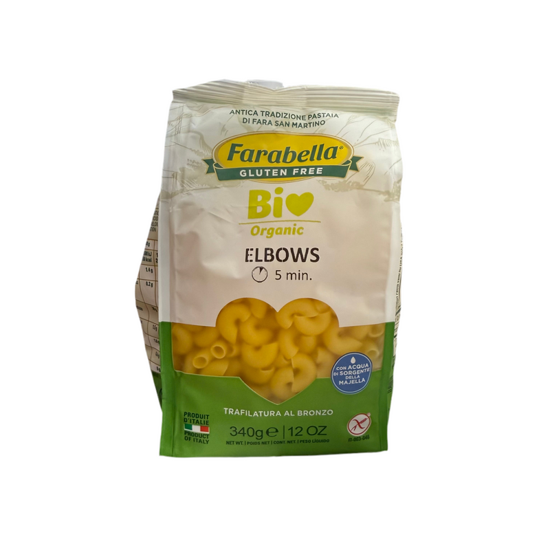 Farabella Organic Gluten Free Elbows Pasta, 12 oz | 340g