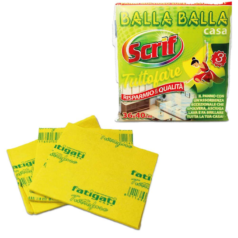Scrif All-Purpose Cleaning Cloths 14 x 16 in, 3 Pack
