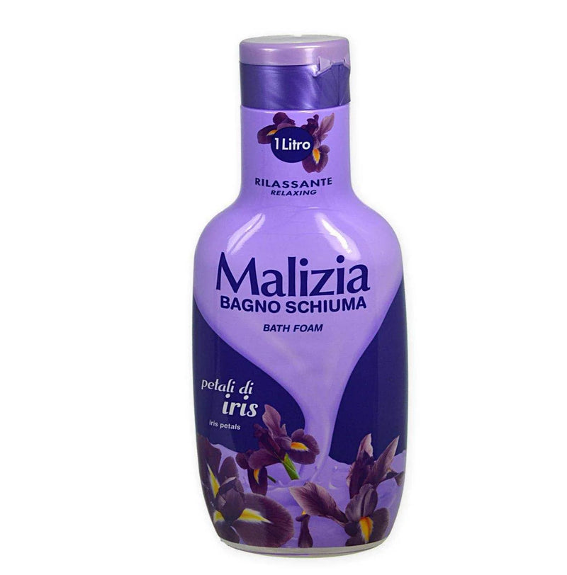 Malizia Bath Foam, Body Wash, Iris Petals, 1000 ml