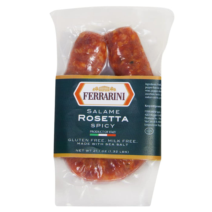 Ferrarini, Spicy Italian Salami Rosetta, Dairy Free, Gluten Free, 10.5 oz