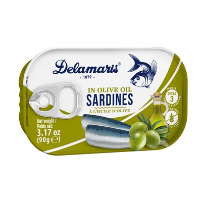 Delamaris Sardines in Olive Oil, 3.17 oz | 90g