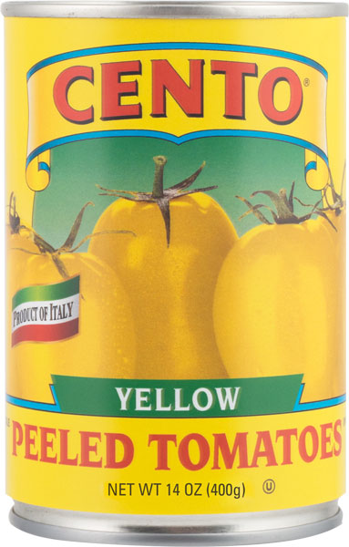 Cento Italian Yellow Peeled Plum Tomatoes, 14 oz | 400g
