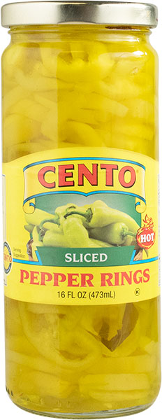 Cento Sliced Hot Peppers Rings, 16 fl oz