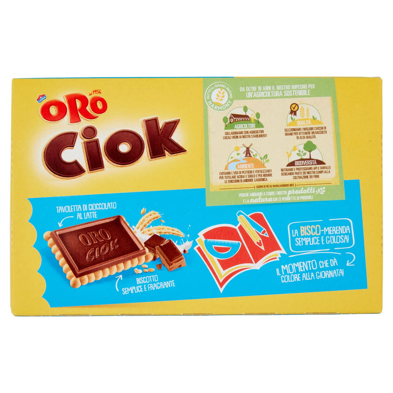 Saiwa Oro Ciok Tavoletta di Cioccolato al Latte, 10 x 25g, 250g