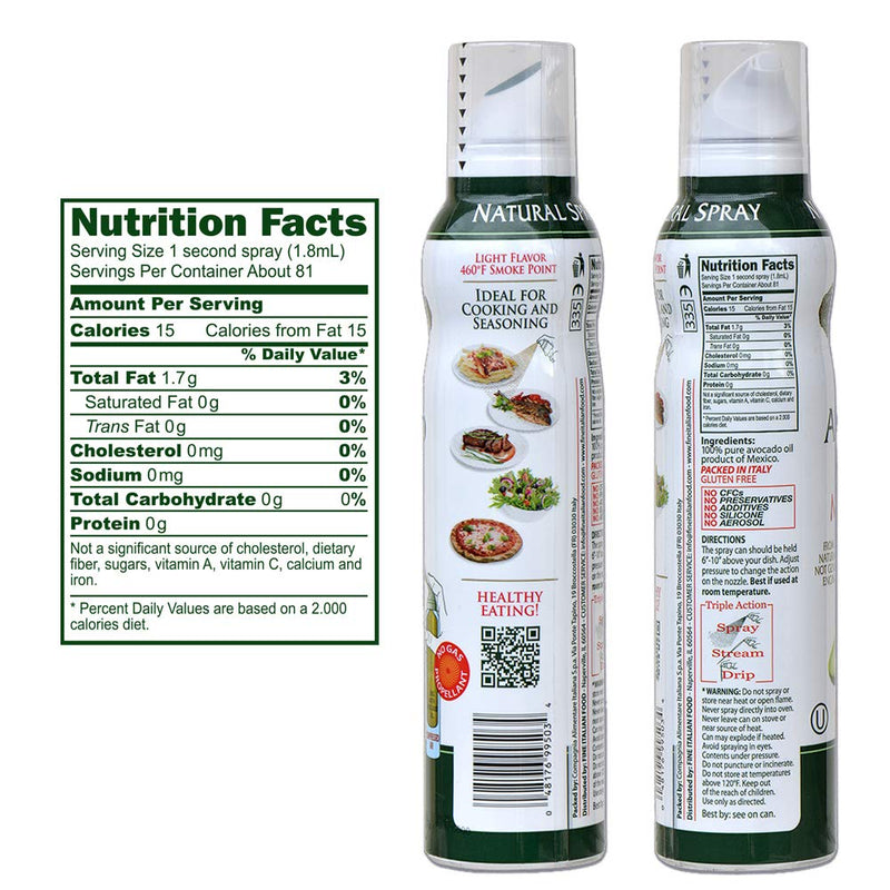 Mantova 100% Pure Avocado Oil Spray, 5 FL. OZ