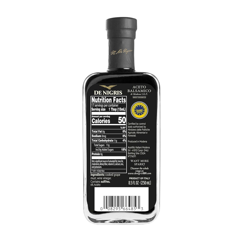 De Nigris Founder's Balsamic Vinegar of Modena, 8.5 FL OZ | 250 mL