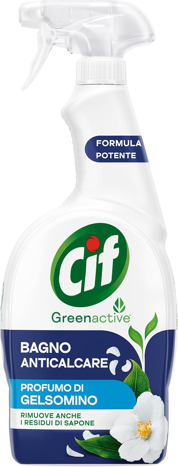 Cif Bathroom Limescale Cleaner Spray, 650ml – Soap & Limescale Remover, Jasmine Fragrance