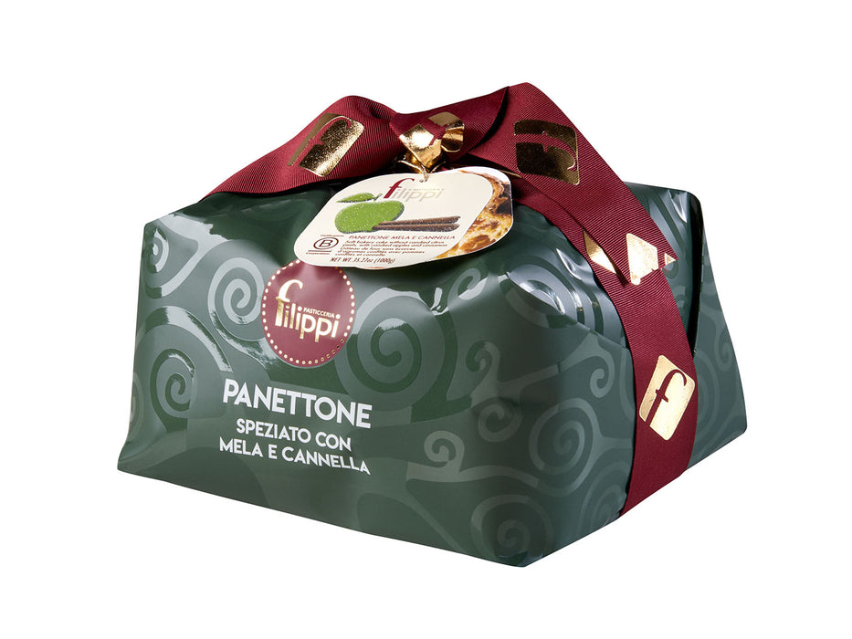 Filippi Panettone With Apple And Cinnamon, 35.27 oz | 1kg