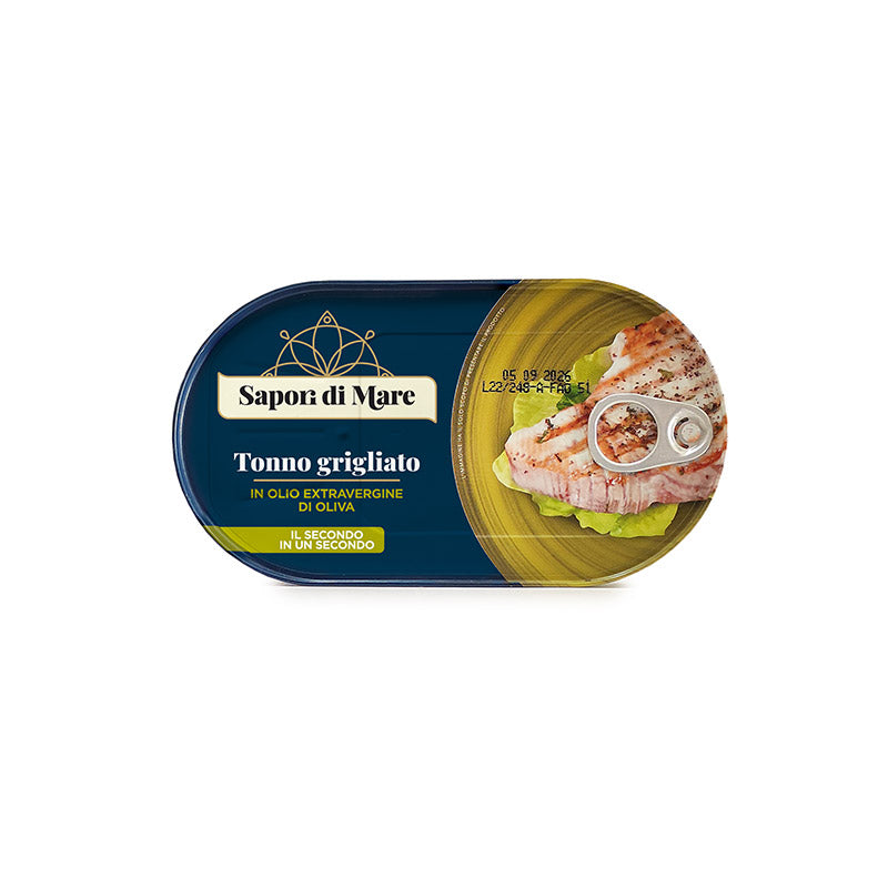 Sapori di Mare Grilled Tuna in Oil, Tonno Grigliato, 5.11 oz