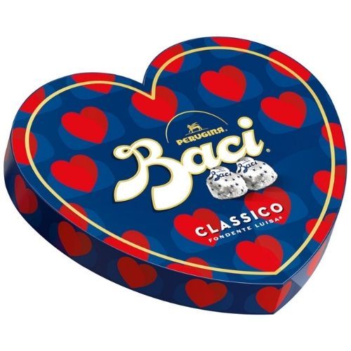Baci Perugina Heart Box – Classic Original Dark Chocolate, Valentine’s Day Collection, 3.5 oz | 100g
