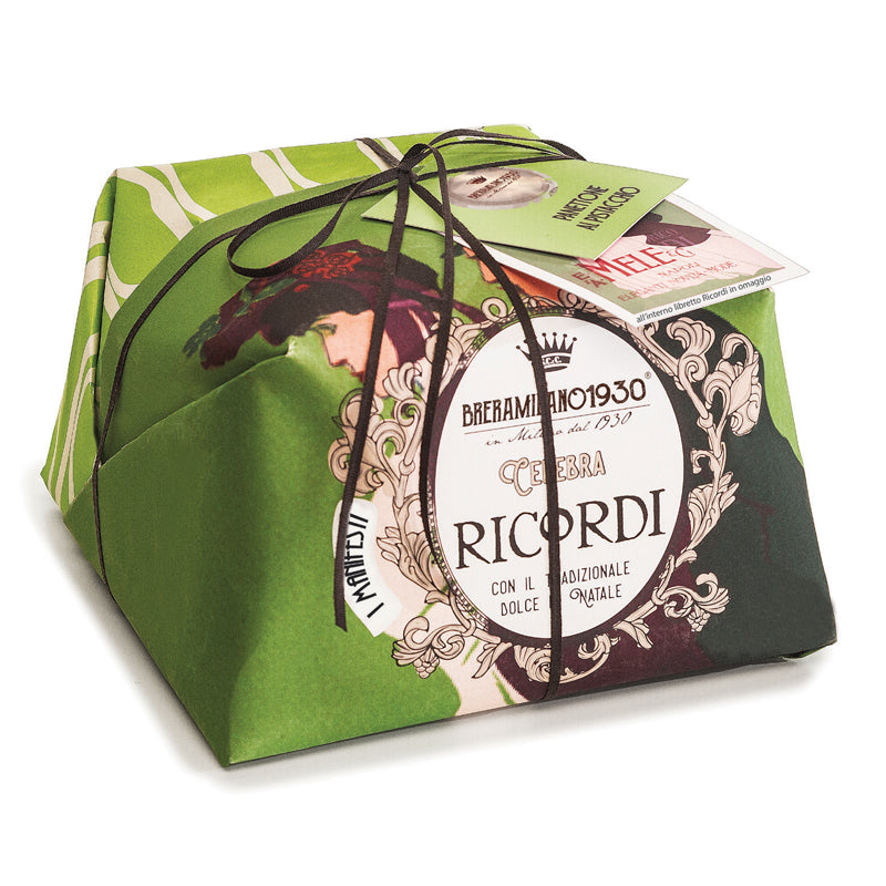 Breramilano Panettone al Pistacchio, Ricordi Hand Wrapped, 35.2 oz | 1 kg