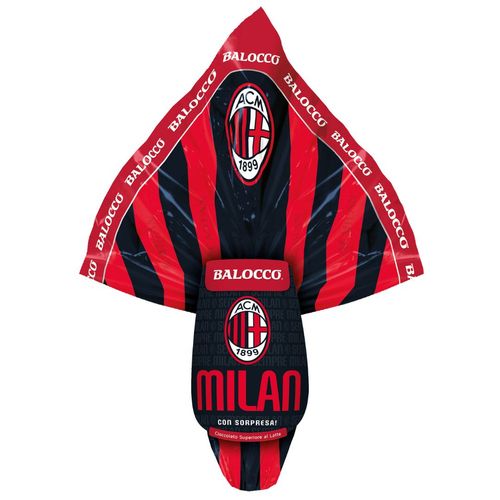 Balocco AC Milan Milk Chocolate Easter Egg with Surprise – 8.47 oz (240g)