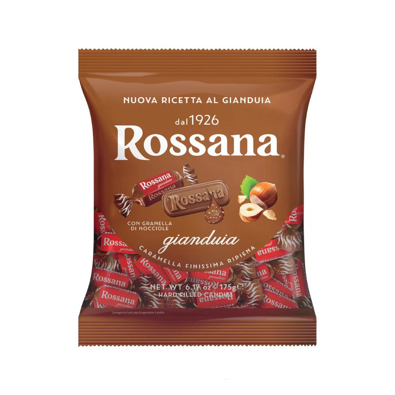 Rossana Gianduja Hazelnut Chocolate Filled Hard Candies – 6.17 oz (175g)