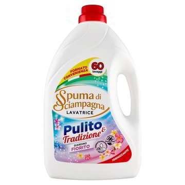 Spuma di Sciampagna Laundry Colored, Pulito Giardino Fiorito, 60 Washes, 3000ml