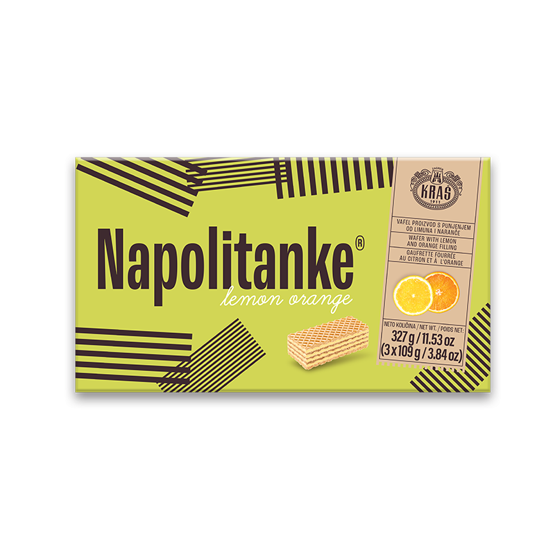 Kras Napolitanke Lemon Orange, 11.53 oz | 327g