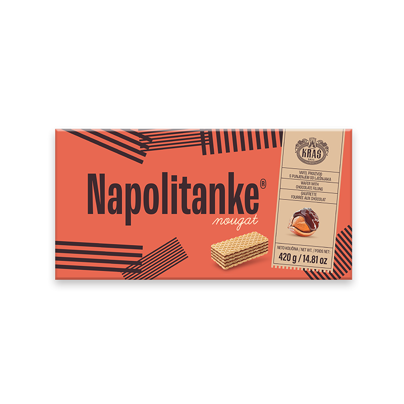 Kras Napolitanke Hazelnut Wafers, 420g