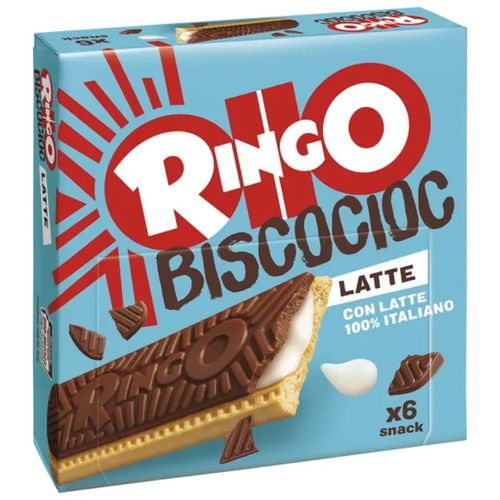 Pavesi Ringo Biscocioc Milk, 6 pack, 162g