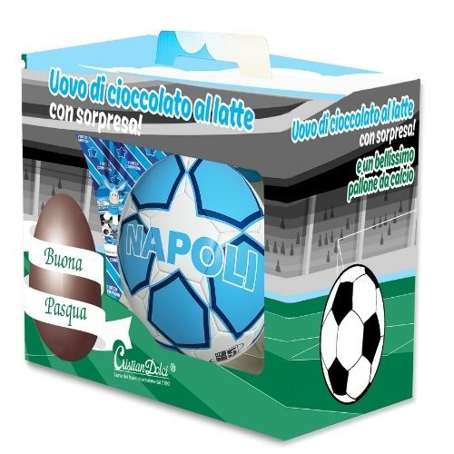 Cristiandolci Uovo di Pasqua 150g with Soccer Ball – Napoli Theme