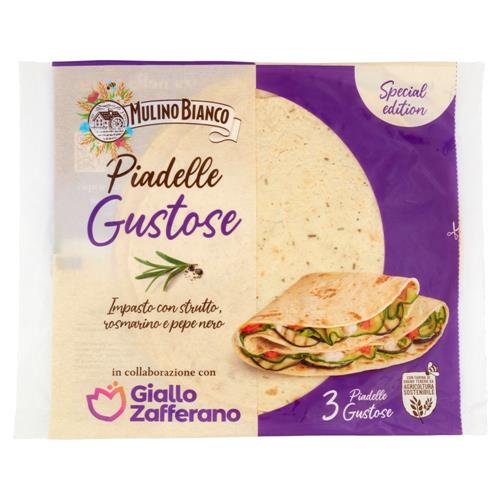 Mulino Bianco Gustose Piadelle, 3 x 110g, 330g