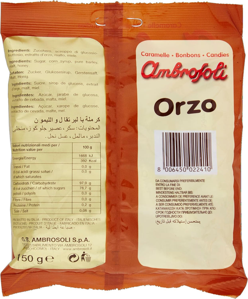 Ambrosoli Barley Candies, Orzo, 150 g