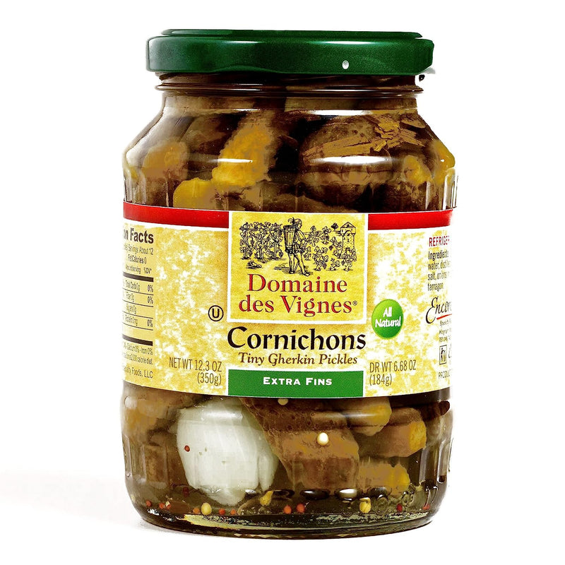 Domaine Des Vignes Cornichons, Extra Fins, 12.3 oz | 350g