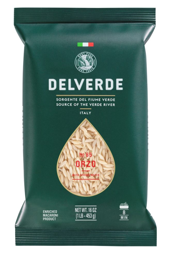 Delverde Orzo Pasta No. 65 – 16 oz (1 lb / 454g)